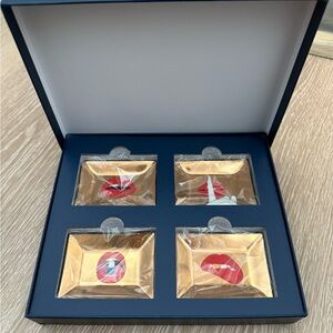 Jonathan Adler Navy and Gold Tray Set